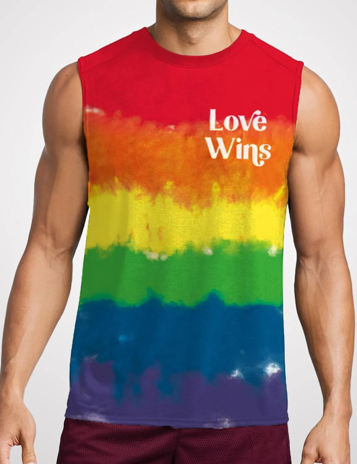 Men Pride Tank Tops Be You Love Wins Letter Print Shirt Graphic Gay Pride LGBT Sleeveless Shirt Tee