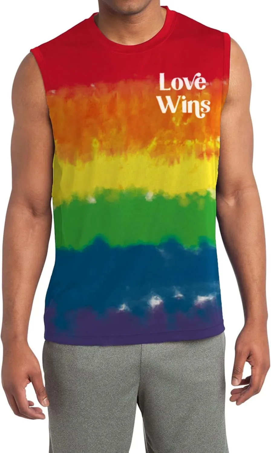 Men Pride Tank Tops Be You Love Wins Letter Print Shirt Graphic Gay Pride LGBT Sleeveless Shirt Tee