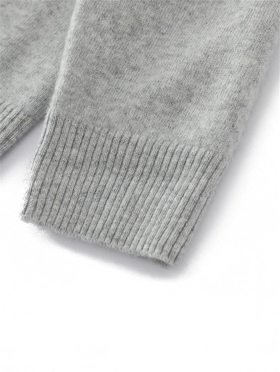 Men V-Neck Cashmere Cardigan Winter Cable Button Up Knitwear Casual Knitted Sweater