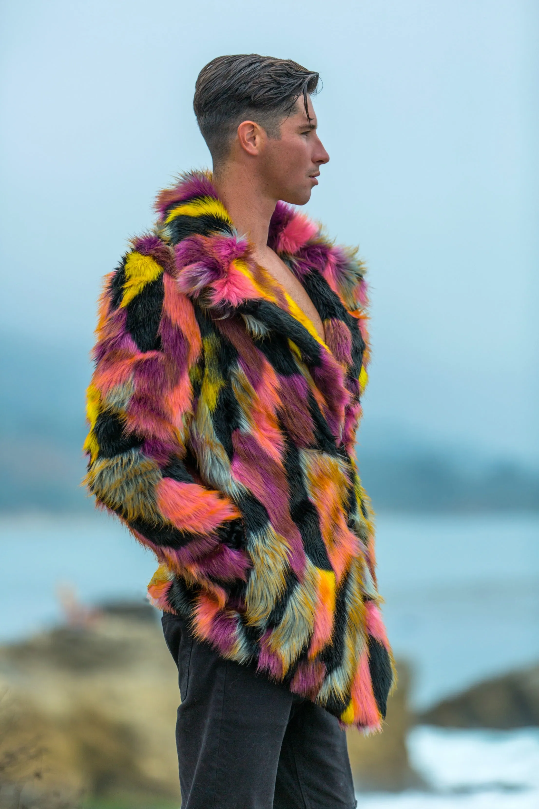 Men's Duke Coat in "Dark Acid"