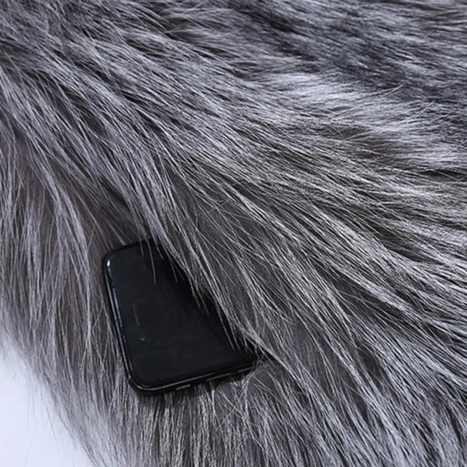Men's Faux Mink Fur Length Coat Trendy Fuzzy Fox Fleece Jacket Winter Warm Fur Long Sleeve Coats