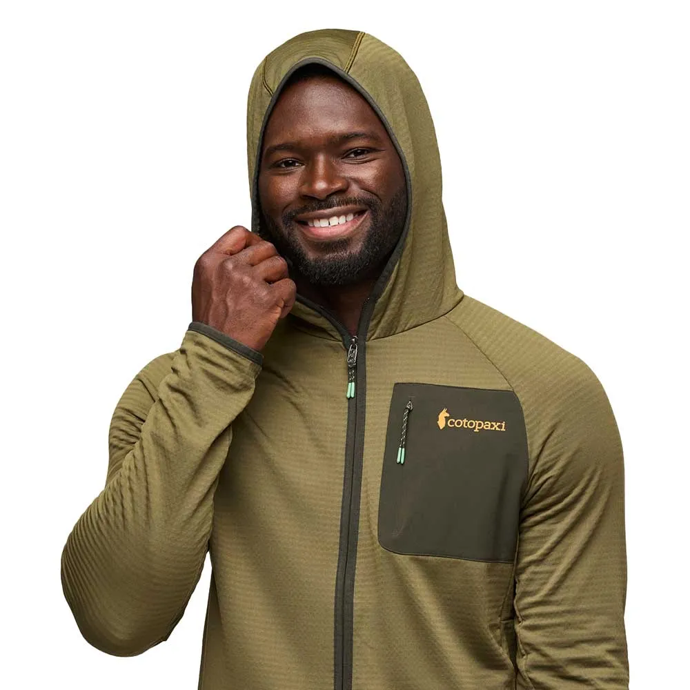 Men's Otero Fleece Full-Zip Hooded Jacket - Live Oak