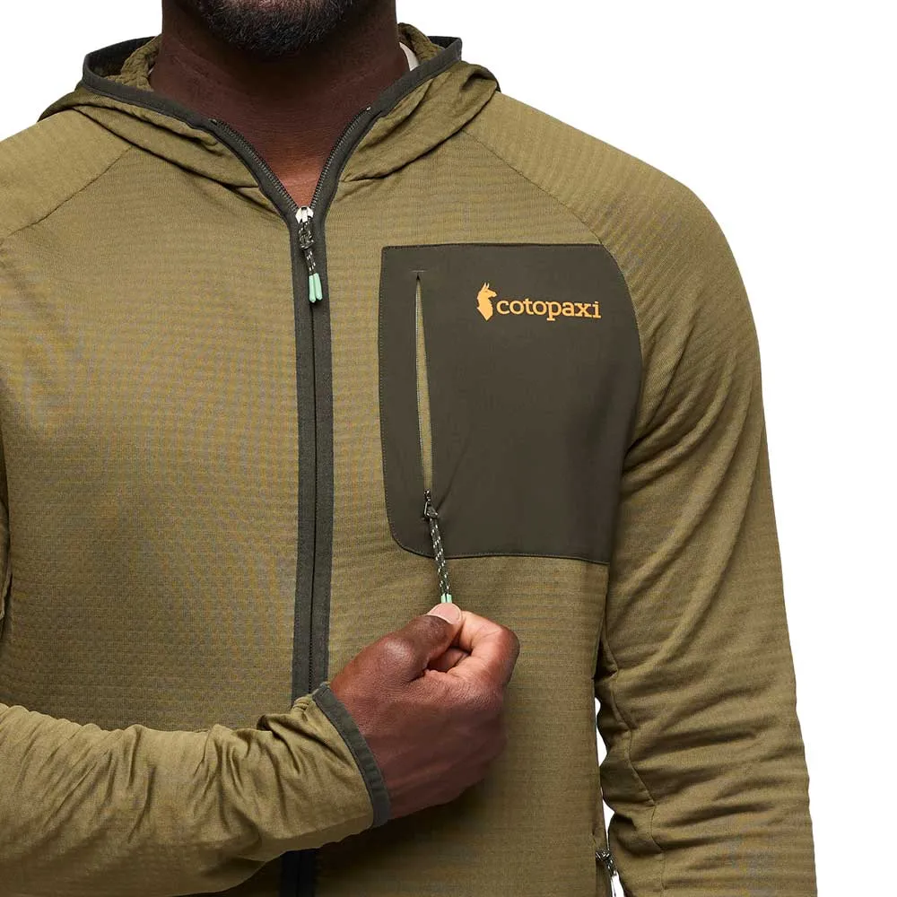 Men's Otero Fleece Full-Zip Hooded Jacket - Live Oak