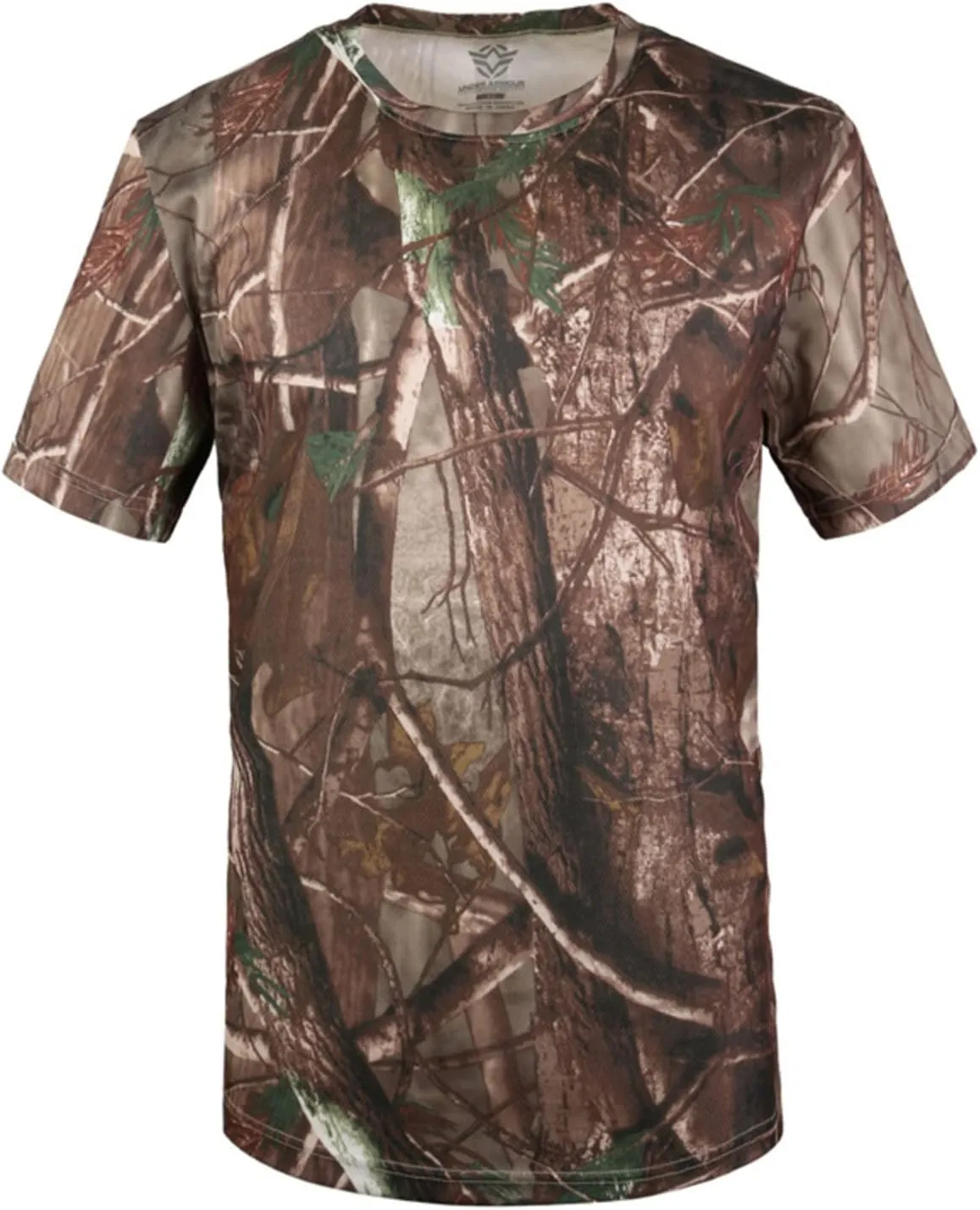 Men's Outdoor Sports Camo Short Sleeve Hunting Print Personality T-Shirt Novelty Pattern Fashion Casual Short Sleeves