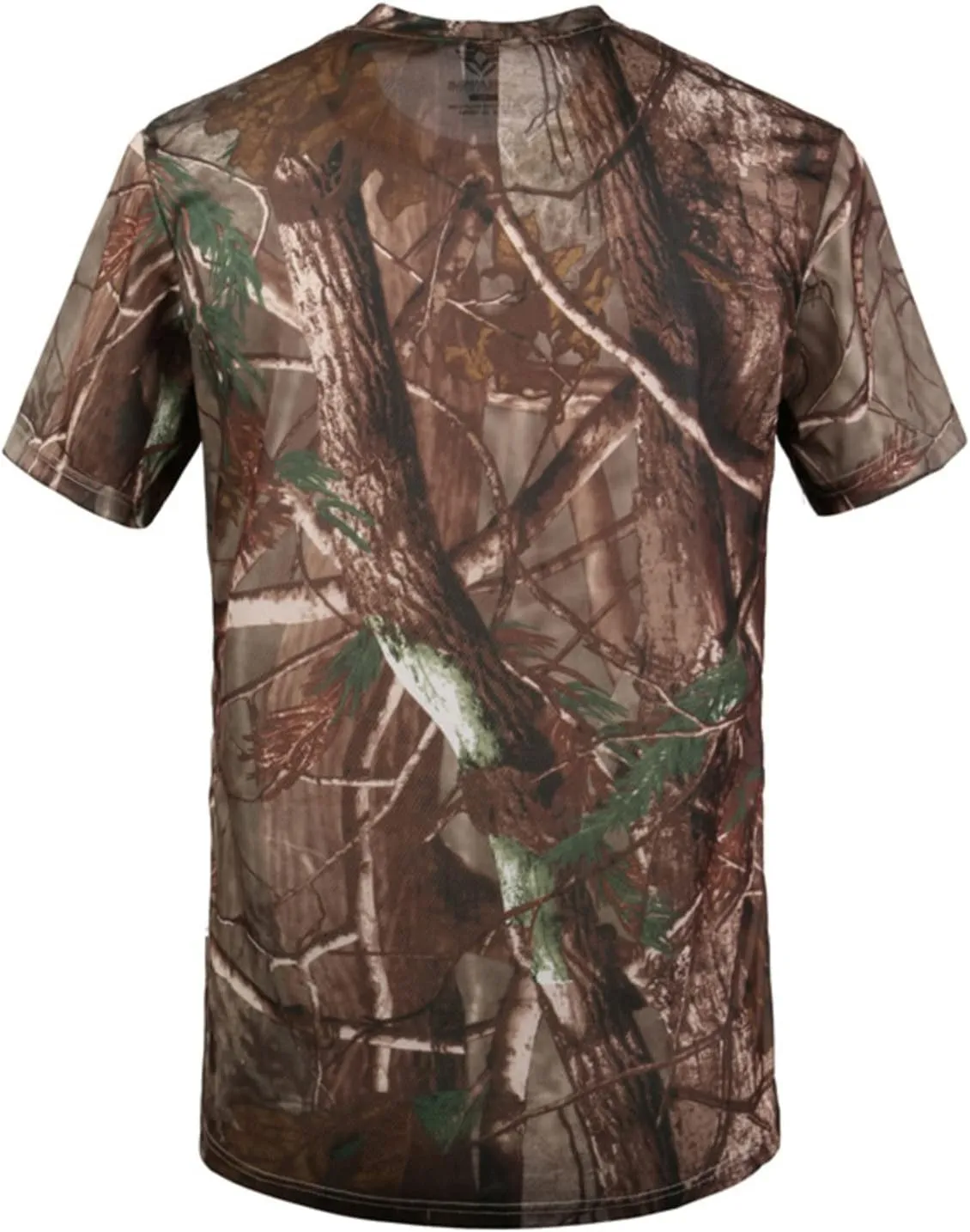 Men's Outdoor Sports Camo Short Sleeve Hunting Print Personality T-Shirt Novelty Pattern Fashion Casual Short Sleeves
