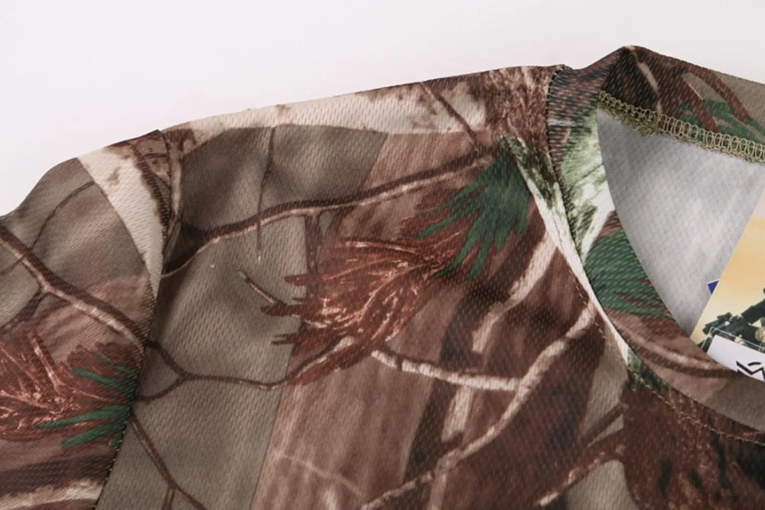 Men's Outdoor Sports Camo Short Sleeve Hunting Print Personality T-Shirt Novelty Pattern Fashion Casual Short Sleeves