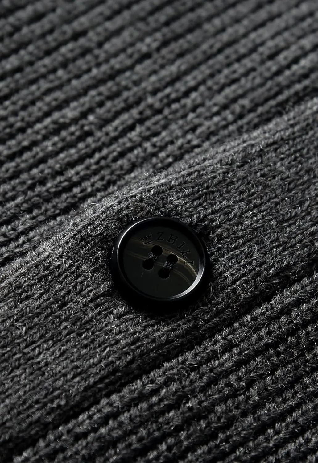 Men's Shawl Collar Cardigan Sweater Button Slim fit Wired Knitted Merino Wool Sweater