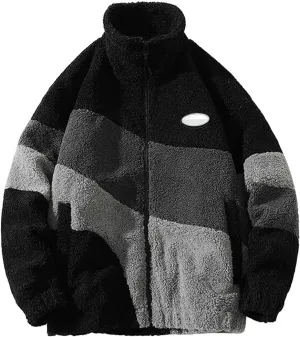Men's Winter Jacket, Thick Thermal Cotton Warm Fleece Lined Coat, Thickened Trucker Work Cargo Jackets for Men
