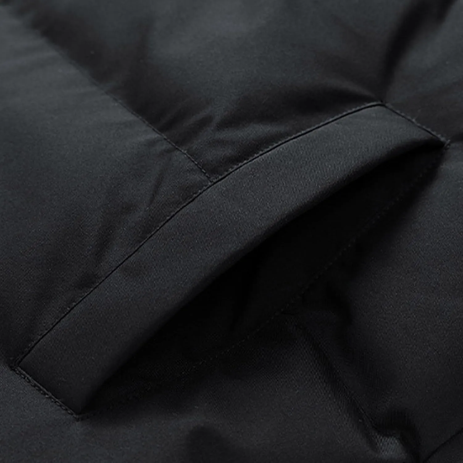 Mens Winter Warm Puffer Jacket Casual Long Sleeves High Neck Hooded Full-Zip Thick Bread Down Jackets