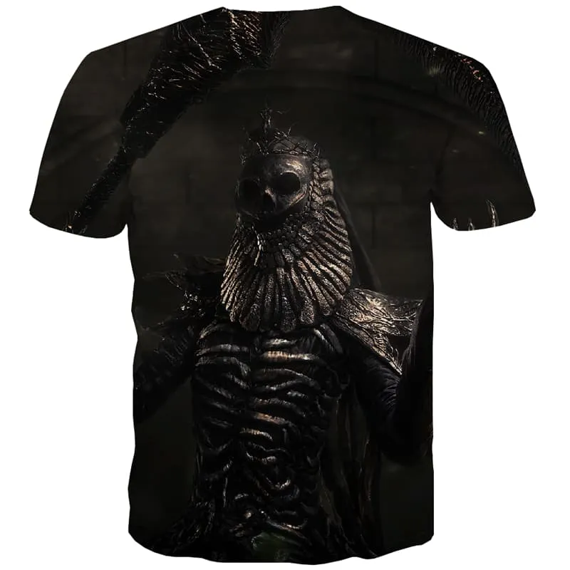 Military T shirts Men War Tshirts Casual Skull Tshirt Anime Metal T-shirts Graphic