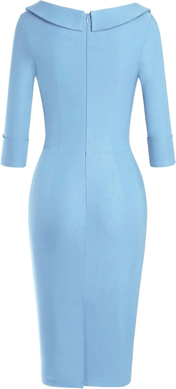 MUXXN Women's Classic Vintage Sweetheart Neckline Cocktail Prom Tea Dress