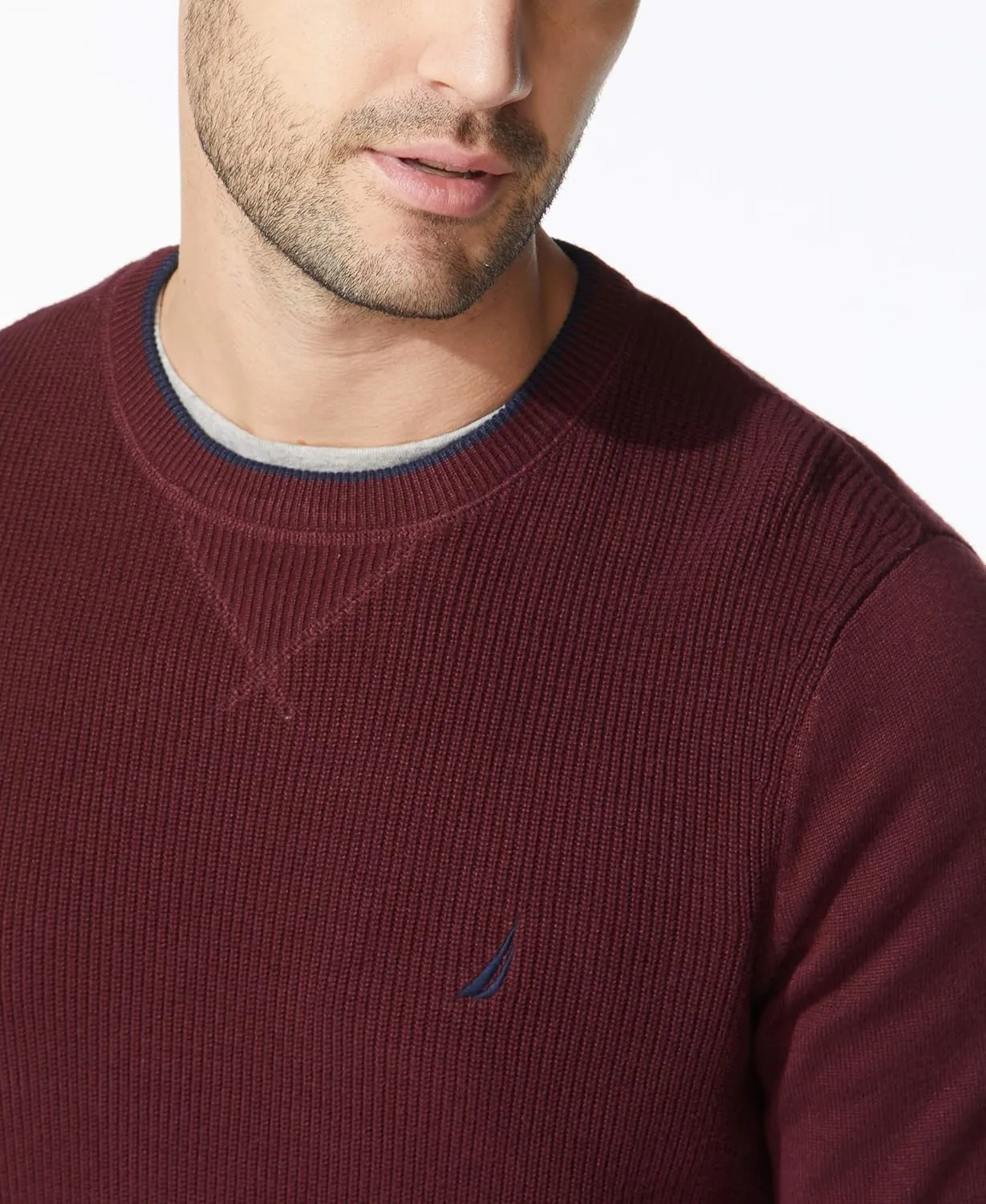 Nautica Men's Ribbed Sweater
