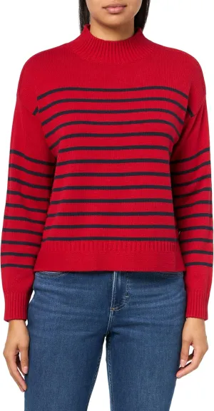Nautica Women's Long Sleeve Pullover Mockneck Sweater