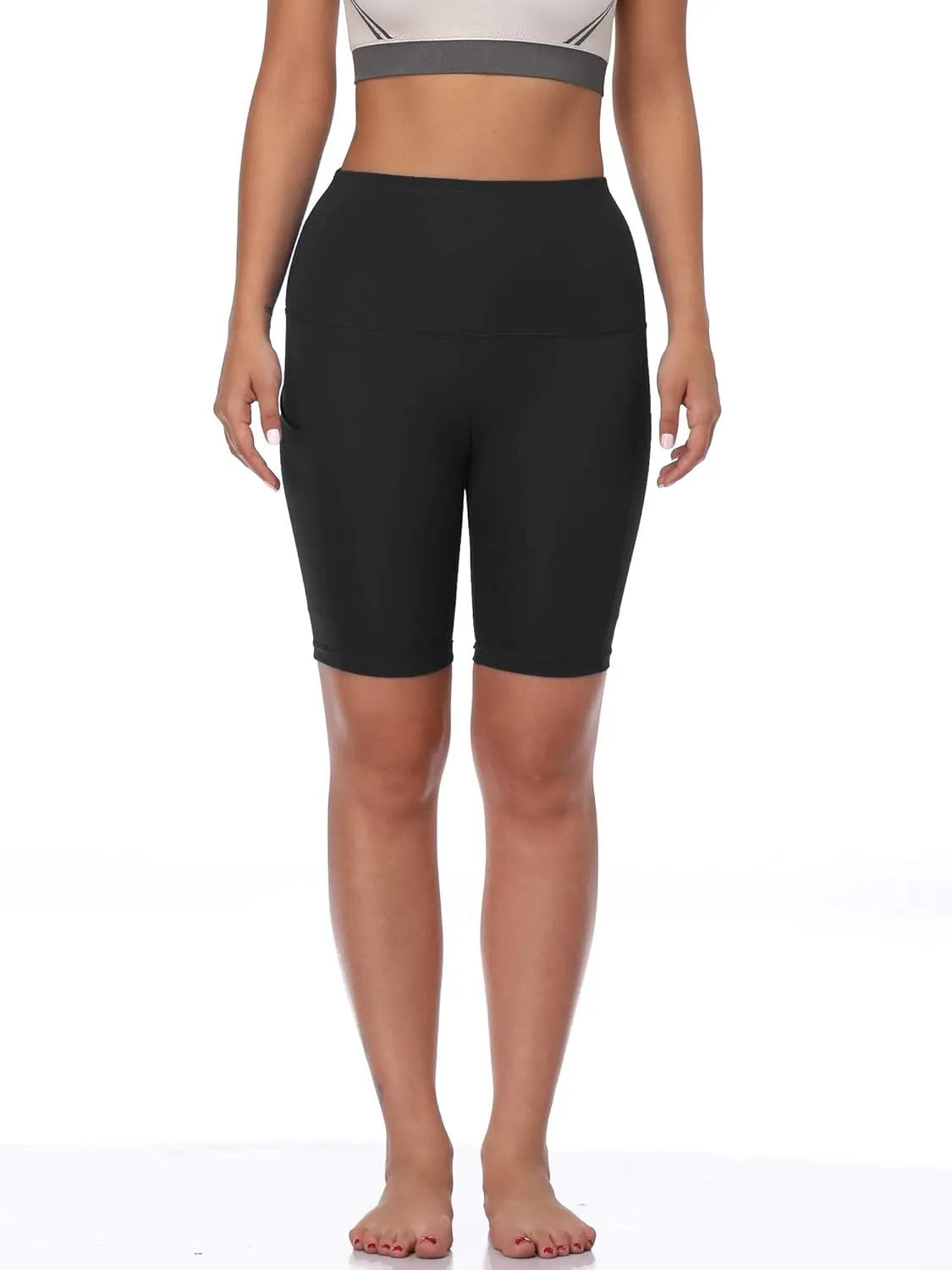 NELEUS Women's Athletic Shorts High Waist Tummy Control Workout Biker Shorts for Running Gym Yoga