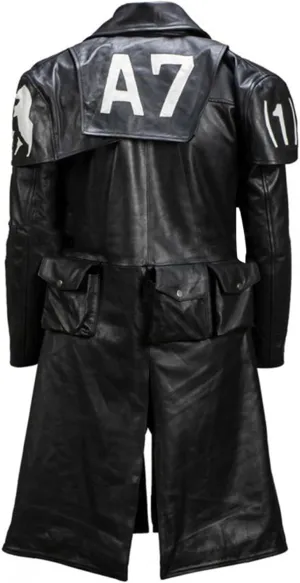 New Vegas A7 Mens Black Duster Coat - A7 Veteran Ranger Cowboy Leather Armor Coat - Ranger Coat