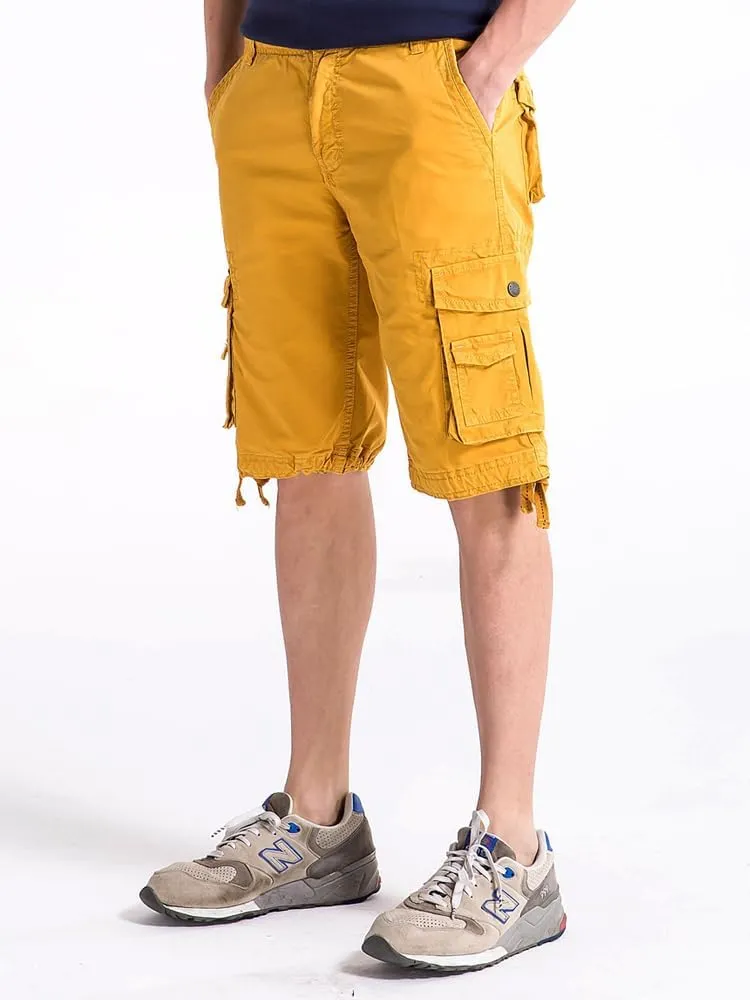 OCHENTA Men's Loose Fit Cargo Shorts with Multi Pockets