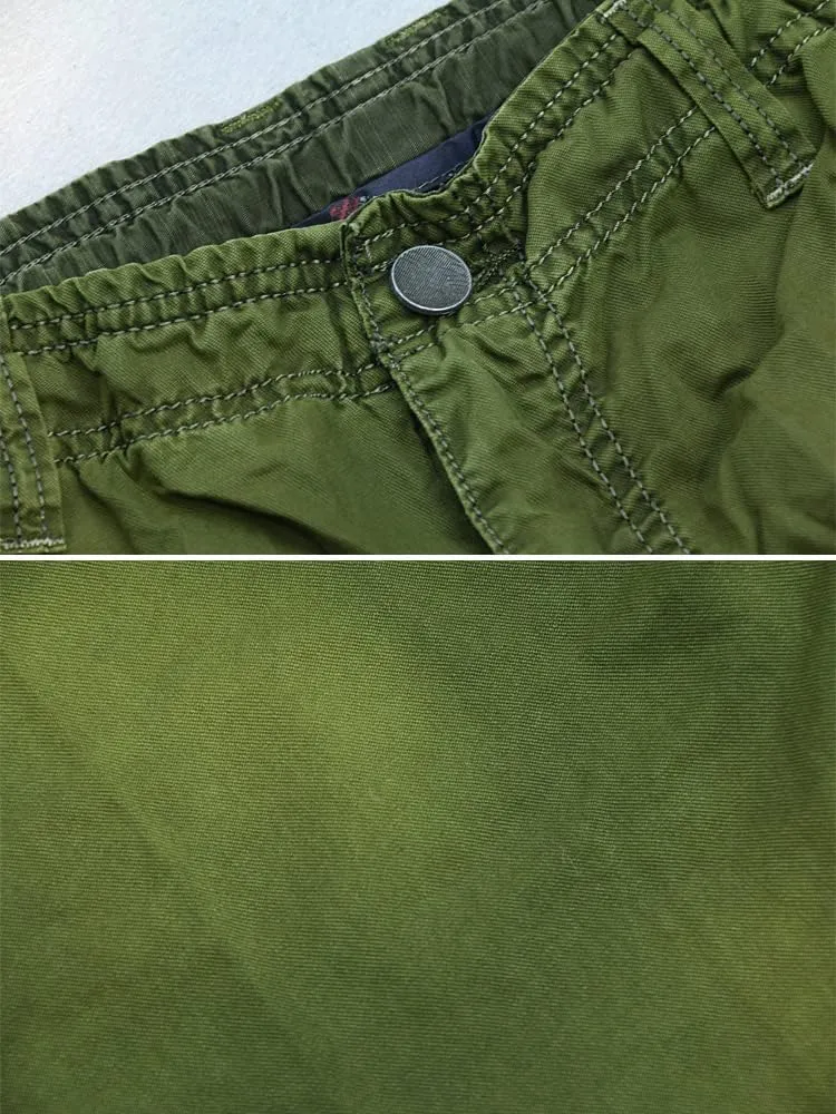 OCHENTA Men's Loose Fit Cargo Shorts with Multi Pockets