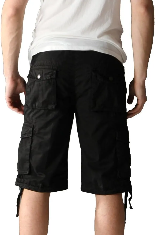 OCHENTA Men's Loose Fit Cargo Shorts with Multi Pockets