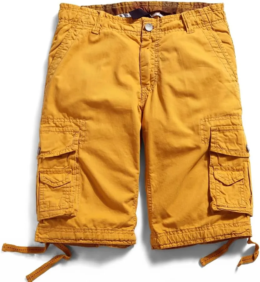 OCHENTA Men's Loose Fit Cargo Shorts with Multi Pockets