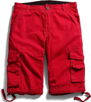 OCHENTA Men's Loose Fit Cargo Shorts with Multi Pockets