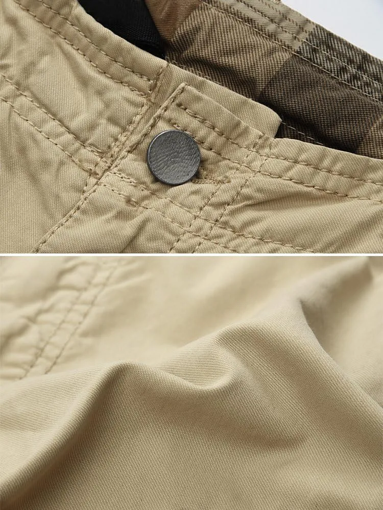 OCHENTA Men's Loose Fit Cargo Shorts with Multi Pockets