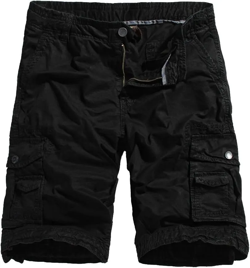 OCHENTA Men's Loose Fit Cargo Shorts with Multi Pockets