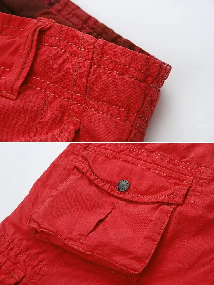 OCHENTA Men's Loose Fit Cargo Shorts with Multi Pockets