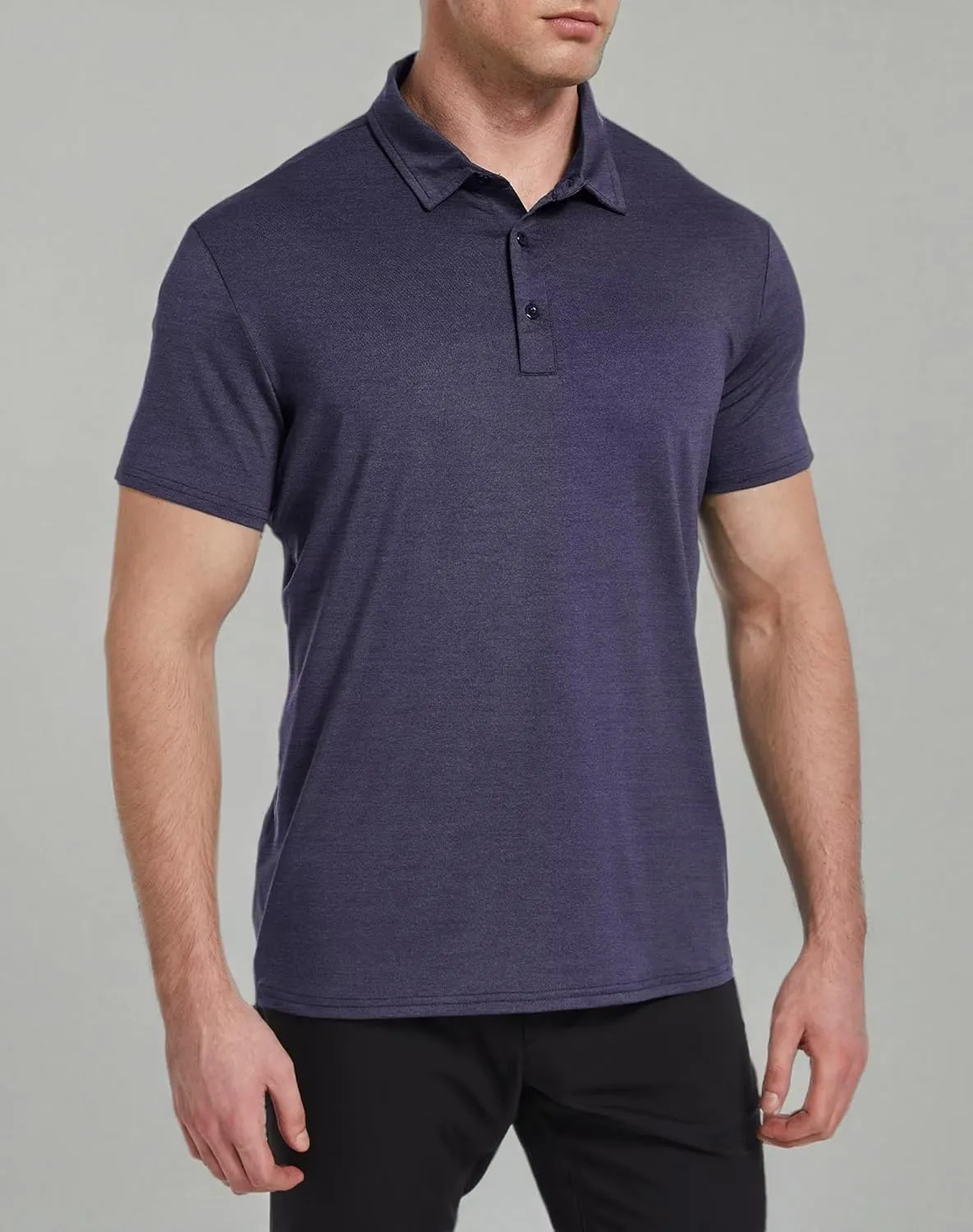OYGSieg 6 Pack Mens Polo Shirts Performance Short Sleeve Golf Shirt Moisture Wicking Athletic Casual Collared T-Shirt