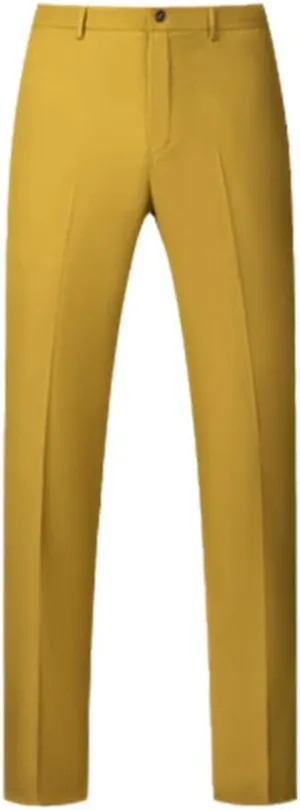 Plus Size Mens Suit Pants Men Solid Color Slim Fit Dress Pants Slim Fit Office Business Men Trousers
