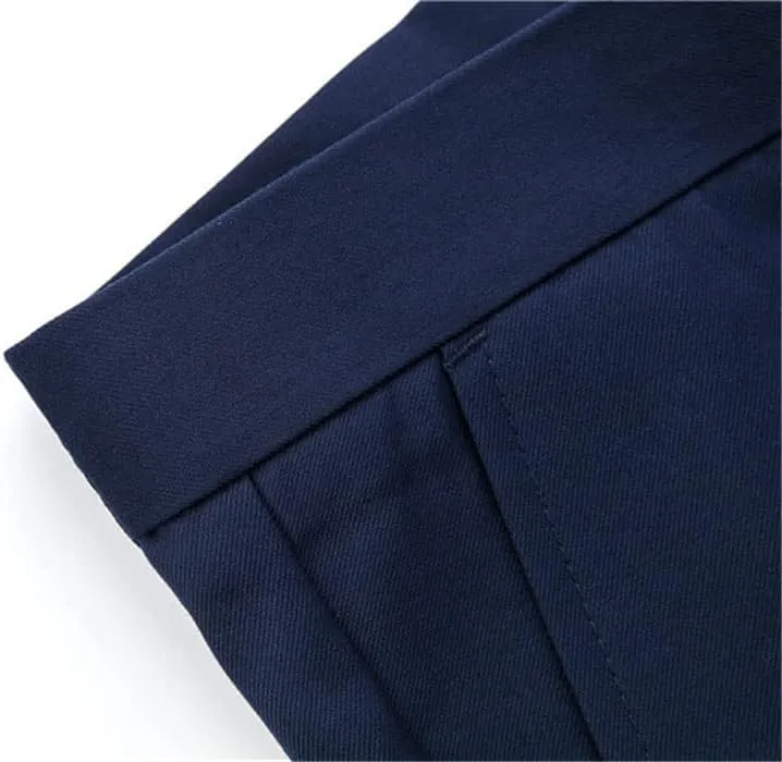 Plus Size Mens Suit Pants Men Solid Color Slim Fit Dress Pants Slim Fit Office Business Men Trousers