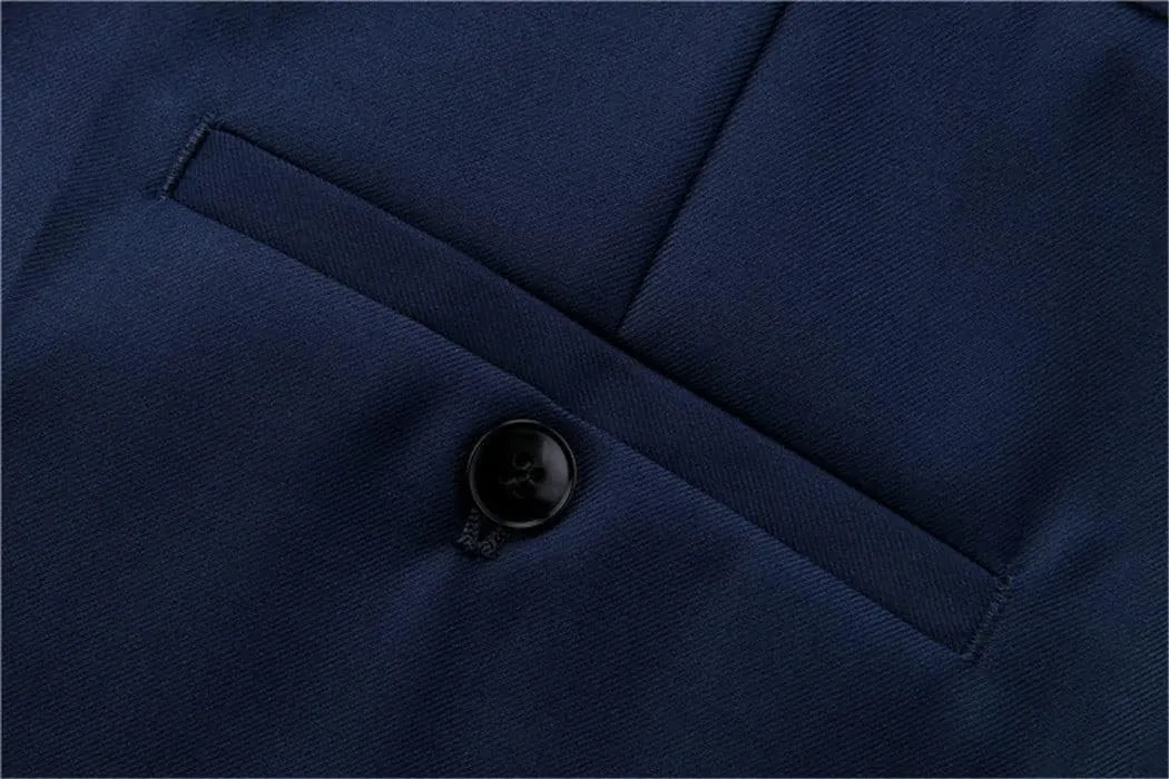 Plus Size Mens Suit Pants Men Solid Color Slim Fit Dress Pants Slim Fit Office Business Men Trousers