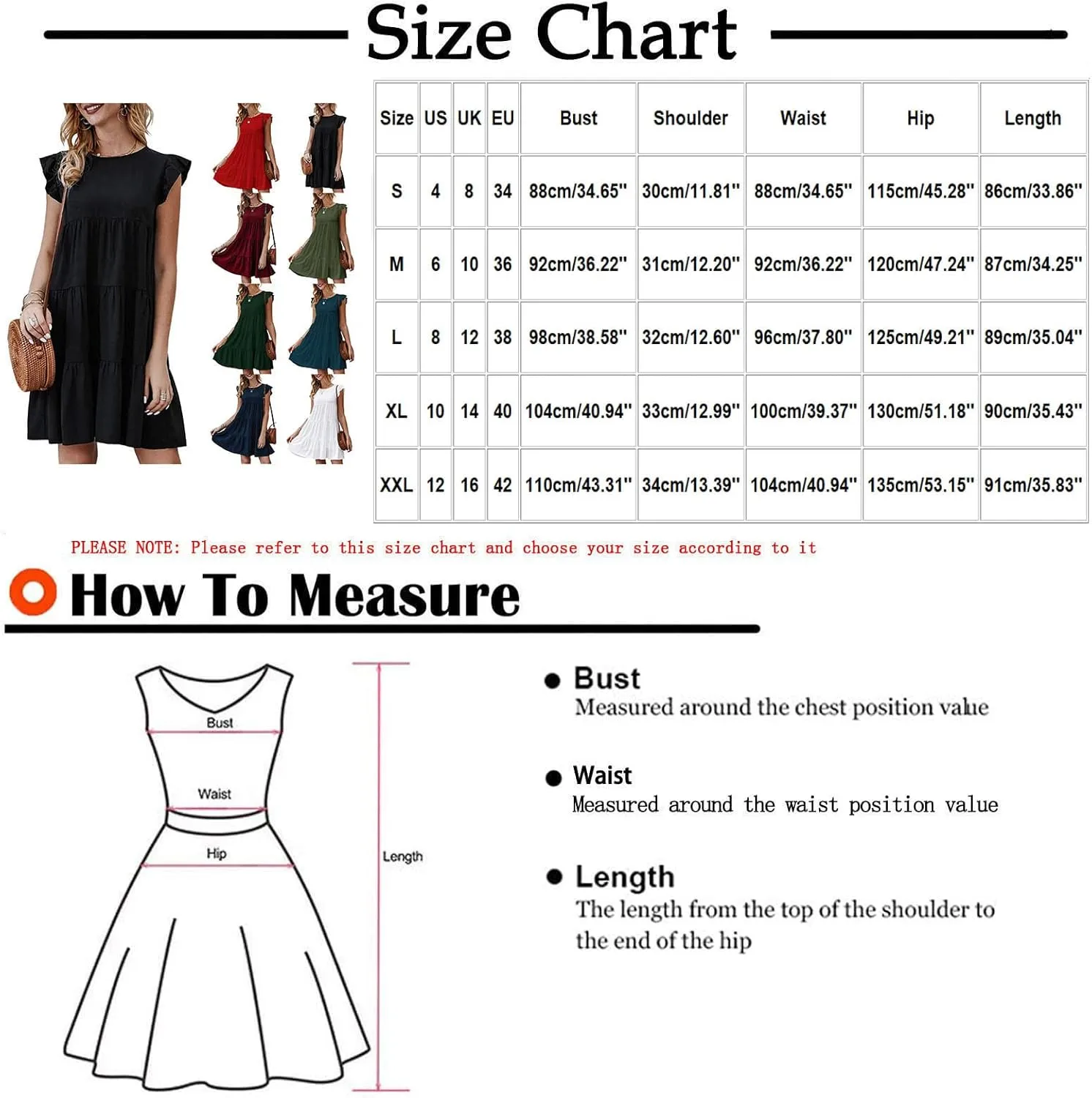 Prom Dress, Women's Casual Summer Mini Dress Puffy Short Sleeve Square Neck Smocked Tiered Ruffle Dresses