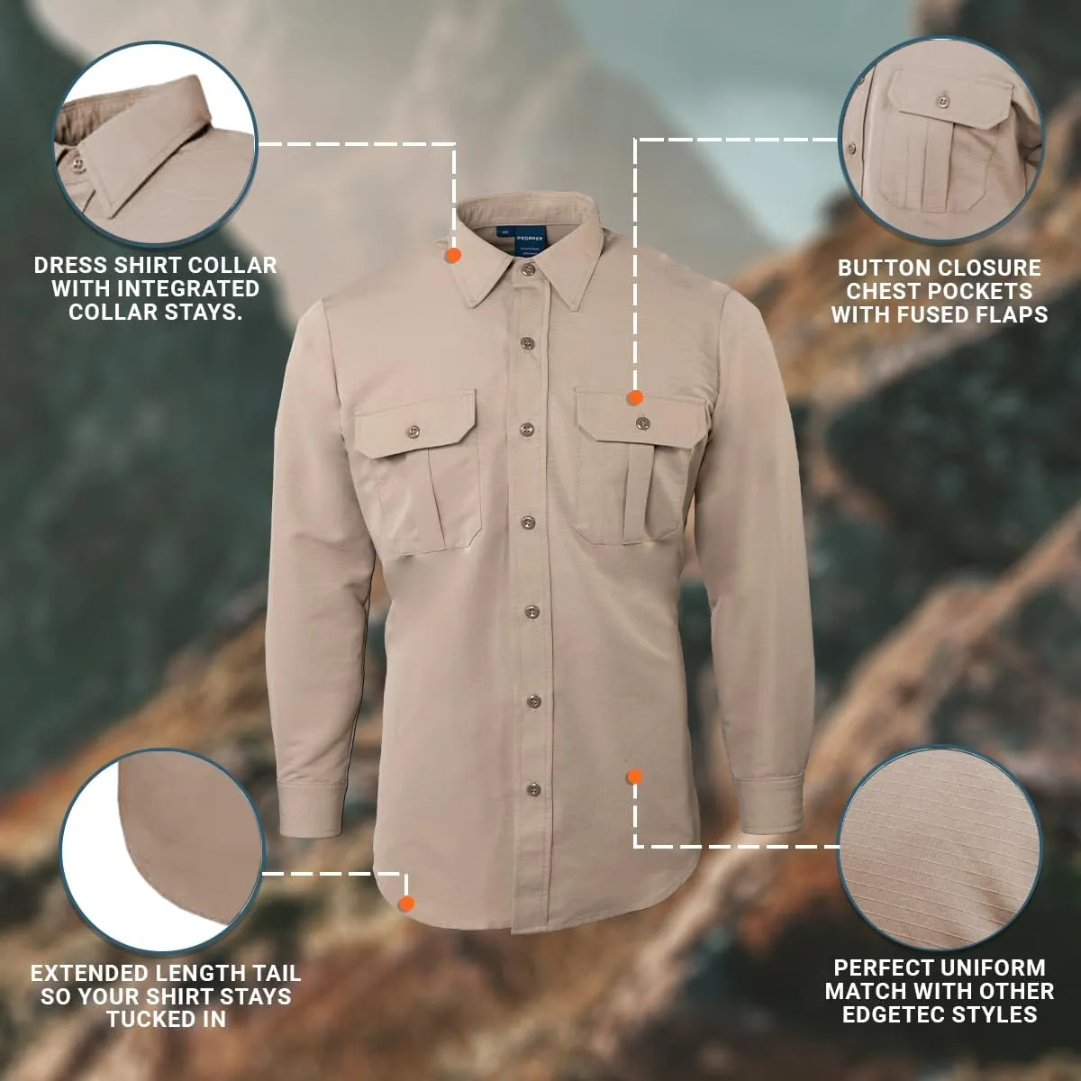 Propper Men's Edgetec Tactical Long Sleeve Shirt