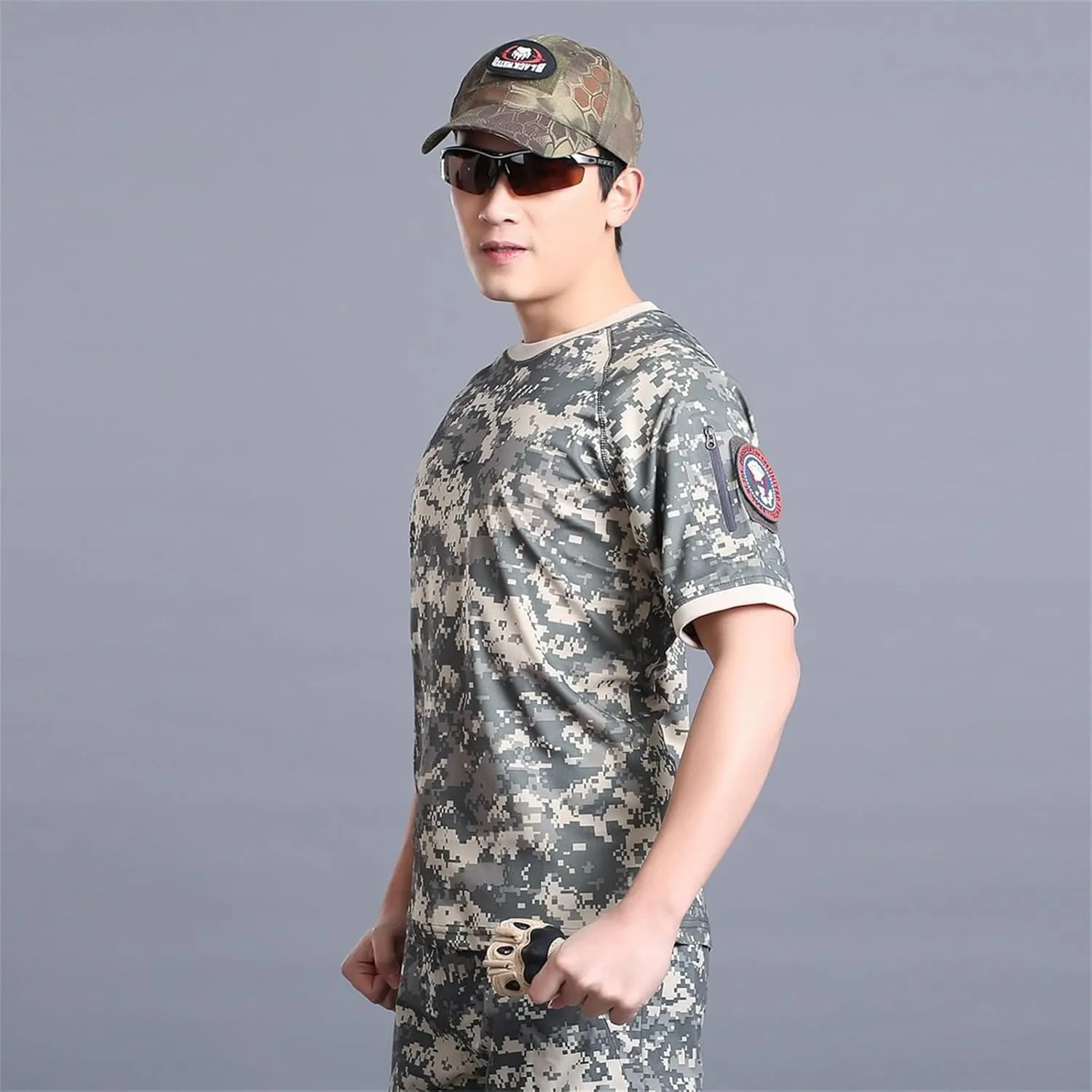 Quick-Drying Tactical T-Shirt, Summer Events Quick Dry Shirts for Men, Breathable Men's Athletic Fit T-Shirt