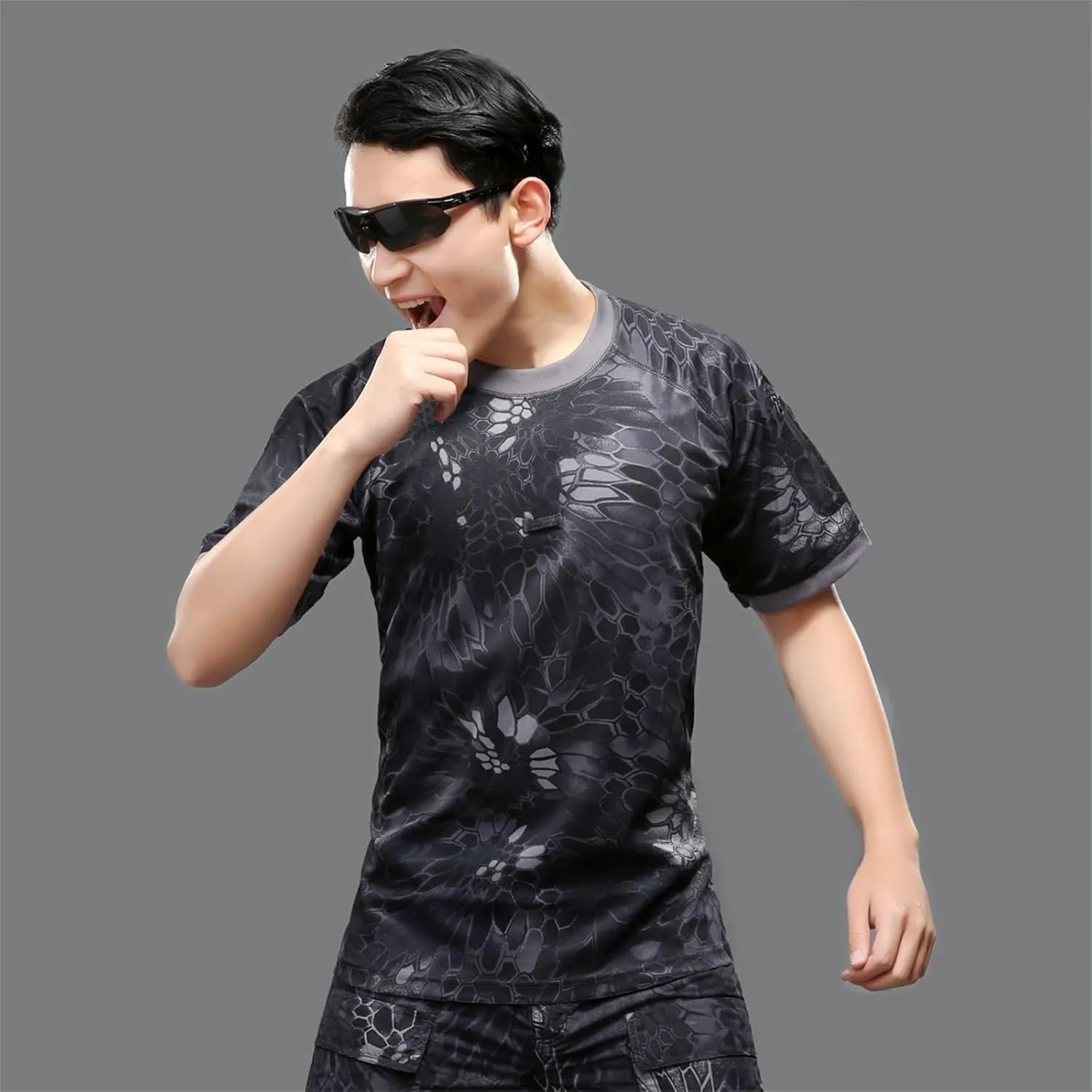 Quick-Drying Tactical T-Shirt, Summer Events Quick Dry Shirts for Men, Breathable Men's Athletic Fit T-Shirt