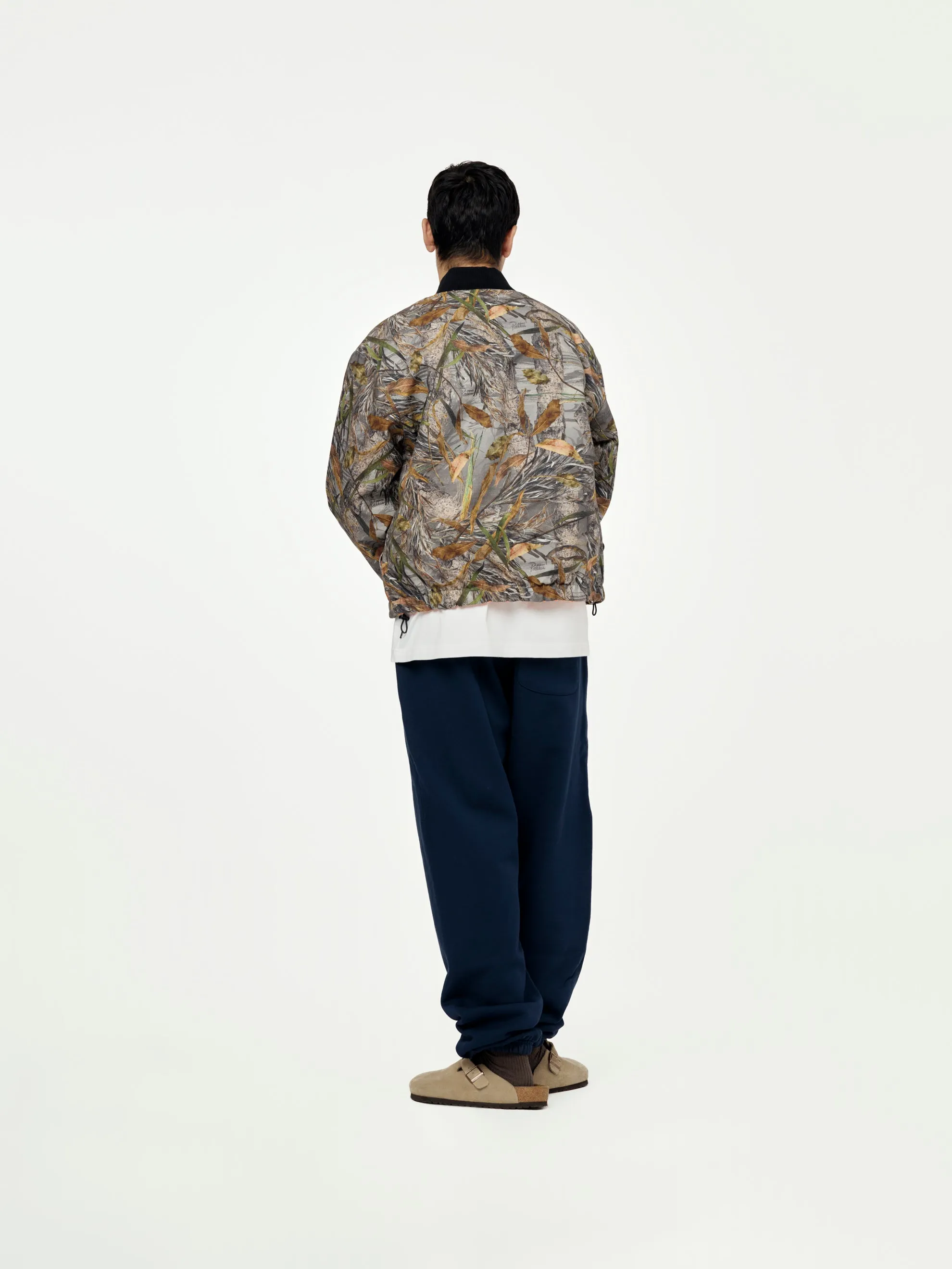 Reversible Canvas Bomber Jacket (Nature Print)