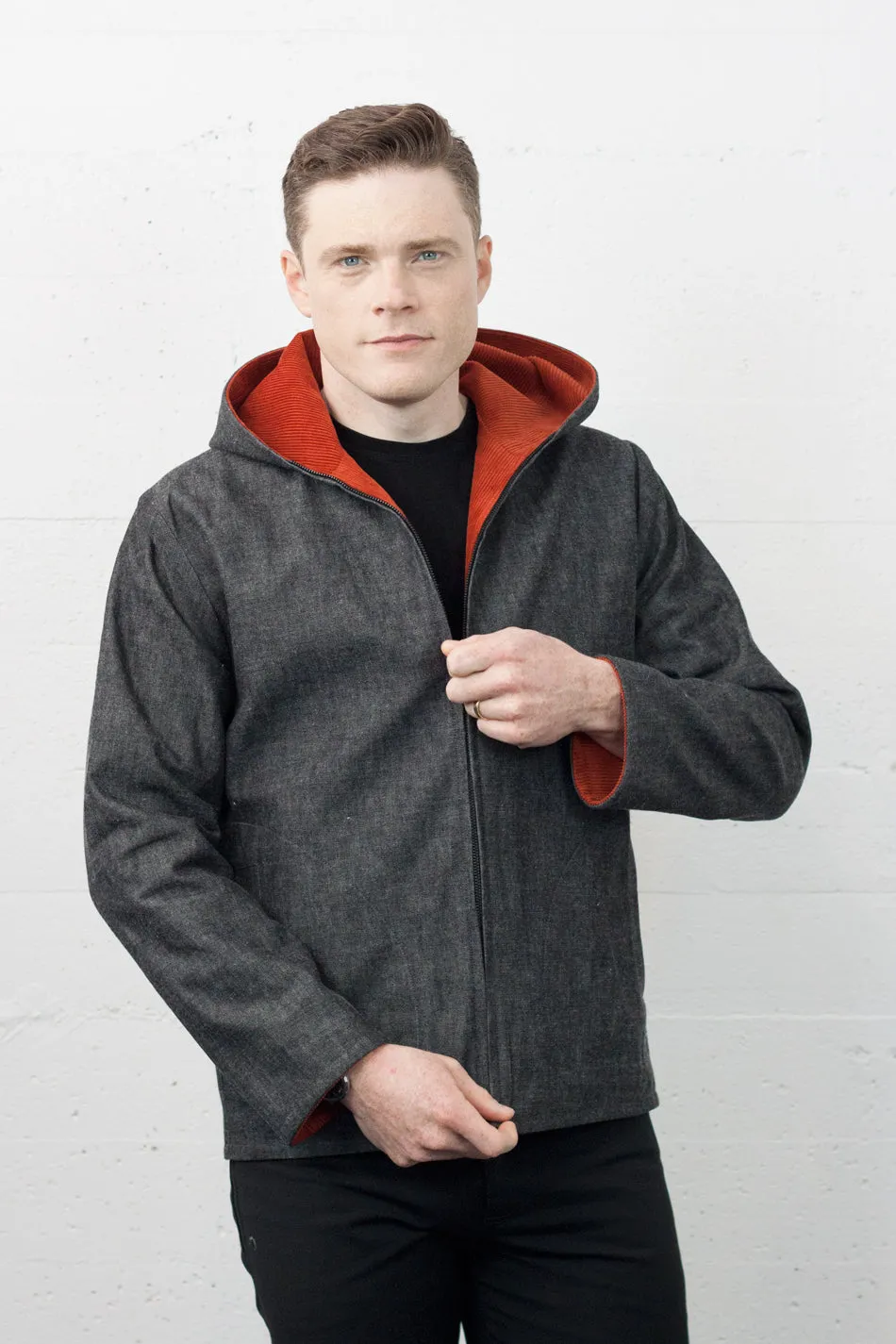 Reversible Jacket Harissa Cord/Ash