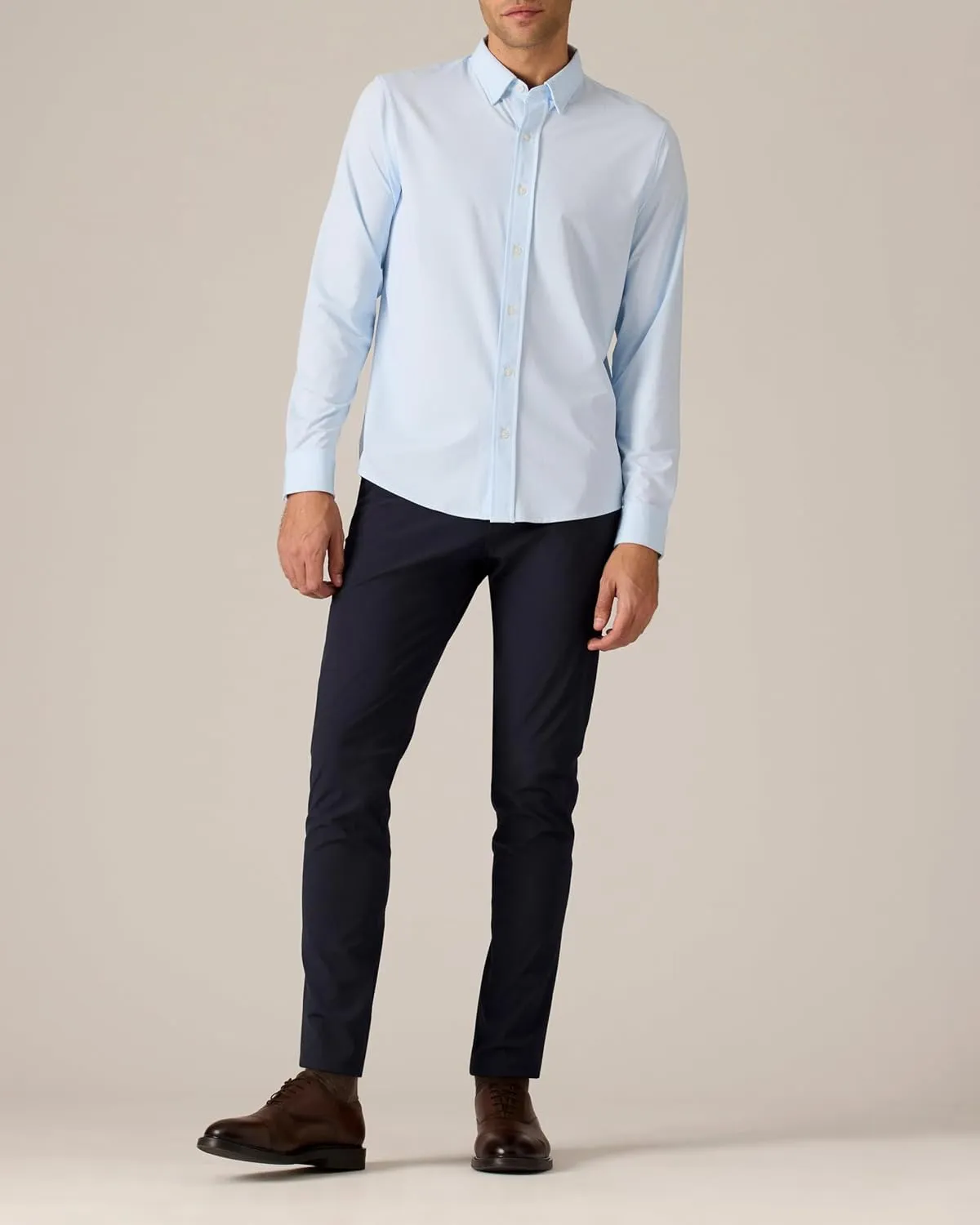 Rhone Men's Commuter Shirt, Performance Dress Shirts for Men, Machine Washable, Wrinkle Resistant, Slim Fit Button Down Shirt