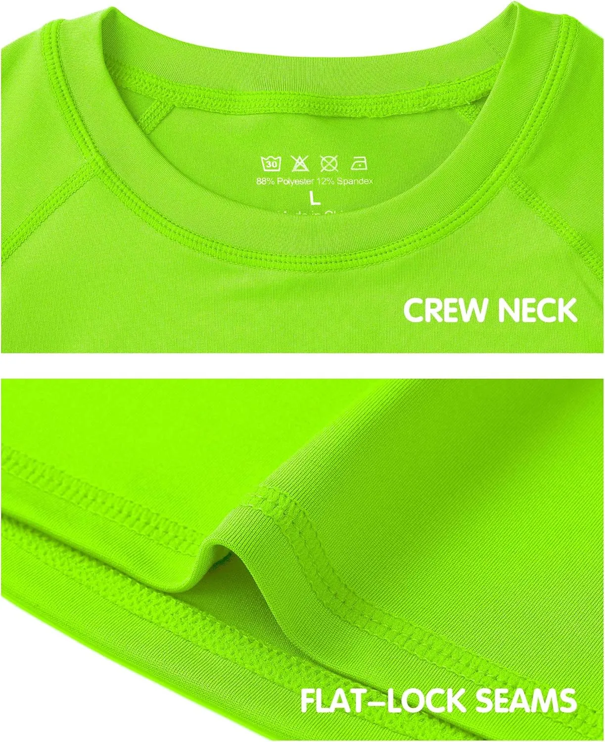 Roadbox Boys Youth Compression Shirt - Short Sleeve Undershirt for Kids Quick Dry Athletic Baseball T-Shirt Base Layer