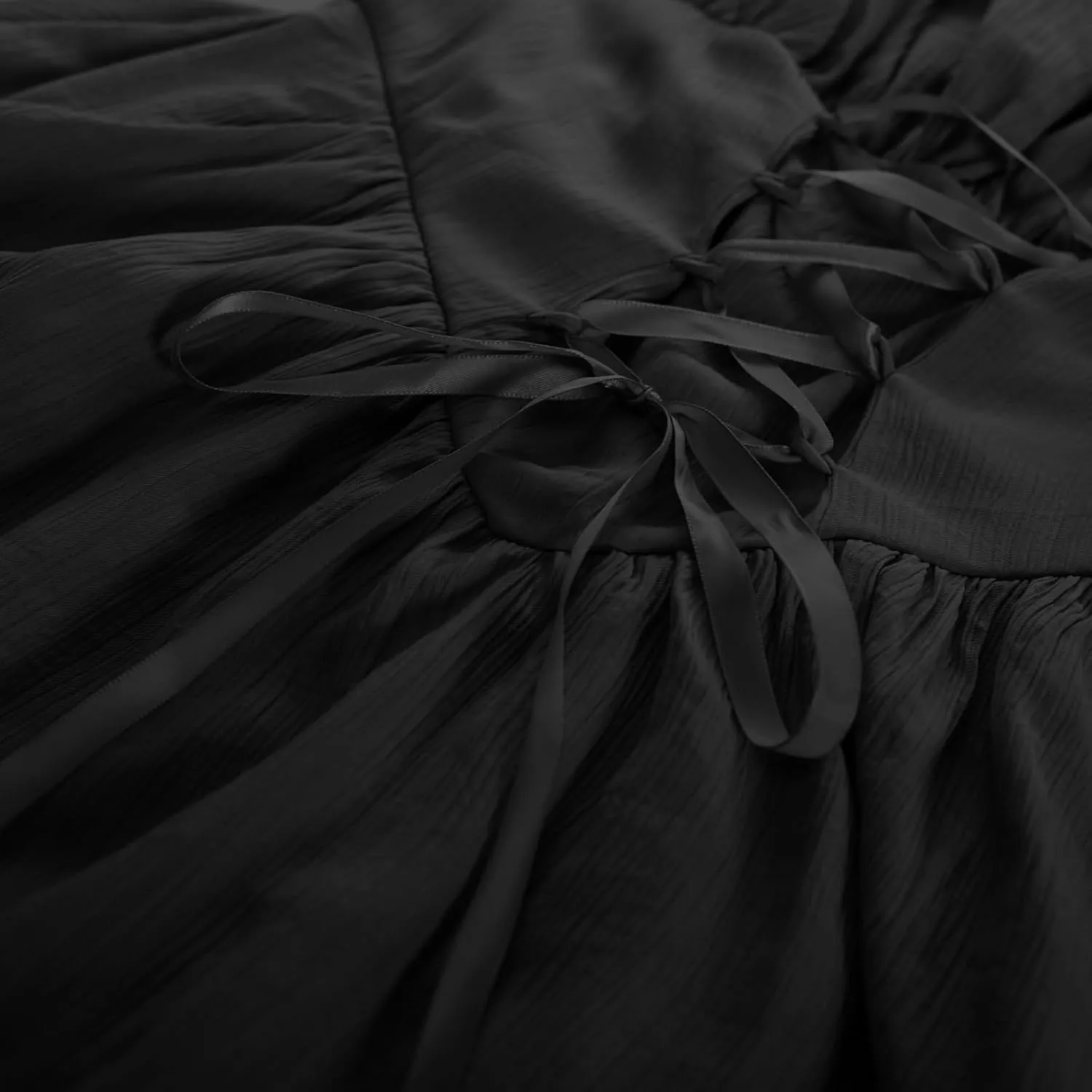 Scarlet Darkness Renaissance Dress Women Chiffon Spaghetti Strap Corset Dress