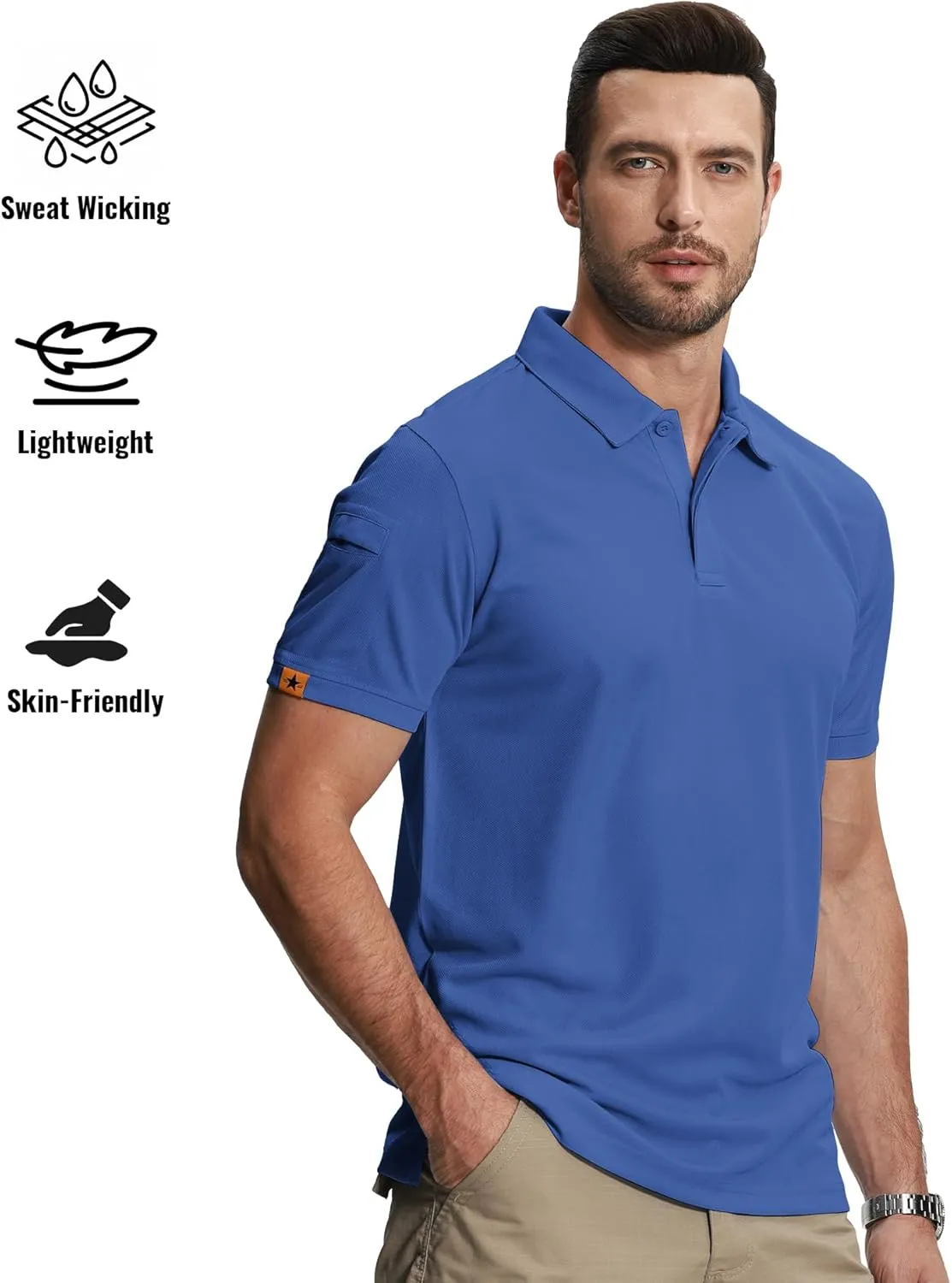 SCODI 5 Pack Mens Polo Shirts Short Sleeve Athletic Golf Polo Shirt for Men Casual Collared Summer Multipack T-Shirts