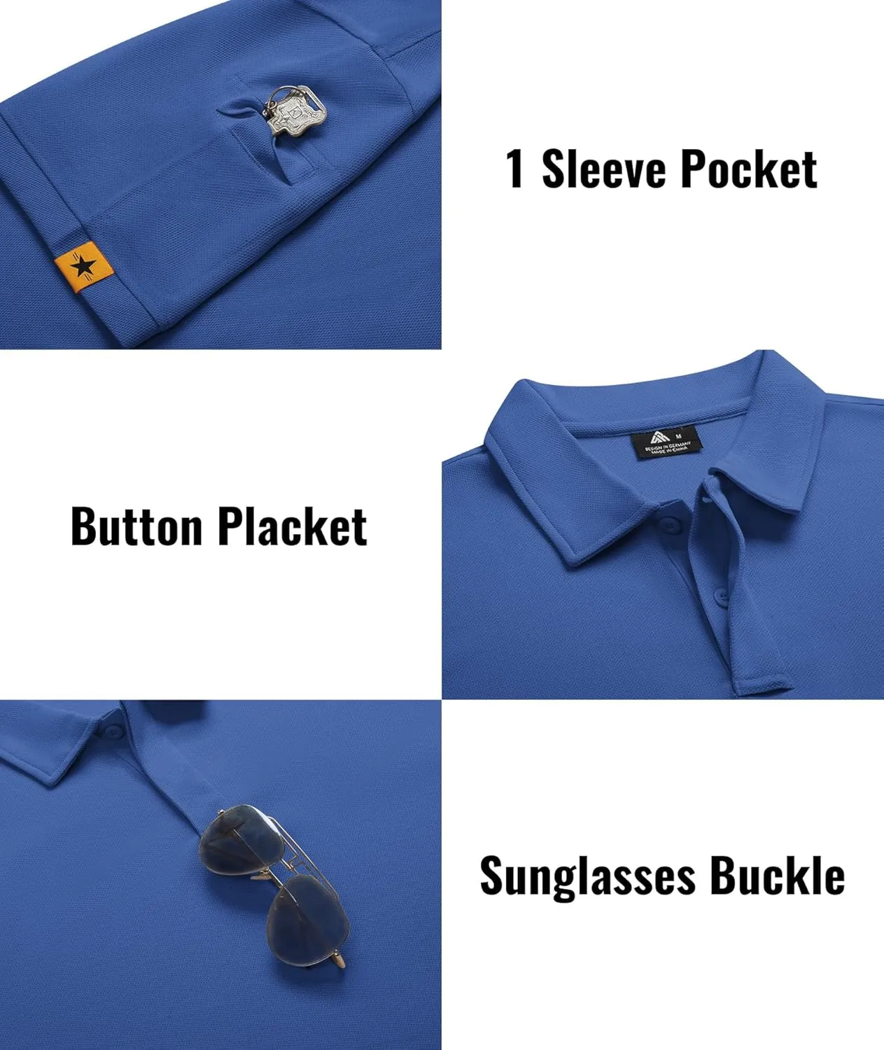 SCODI 5 Pack Mens Polo Shirts Short Sleeve Athletic Golf Polo Shirt for Men Casual Collared Summer Multipack T-Shirts
