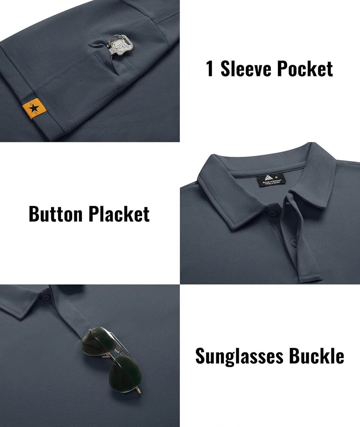 SCODI 5 Pack Mens Polo Shirts Short Sleeve Athletic Golf Polo Shirt for Men Casual Collared Summer Multipack T-Shirts
