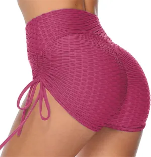 Sexy Booty Shorts for Women Butt Lift Leggings Shorts Scrunch Workout High Waisted Textured Hot Pants