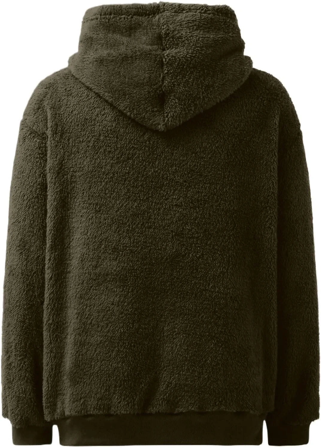Sherpa Quarter Zip Pullover Women Oversized Trendy comfy Blanket Hoodies Y2k Loose Hooded Sweatshirt Winter Clothes