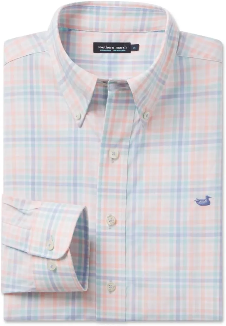 Southern Marsh Juban Check Dress Shirt