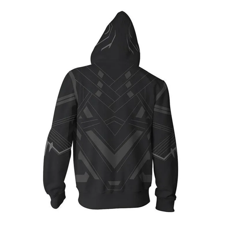 Superhero Panther Hoodie Sweatershirt Coat Jacket Sweater T-shirt Casual Hoodies halloween Cosplay Costumes