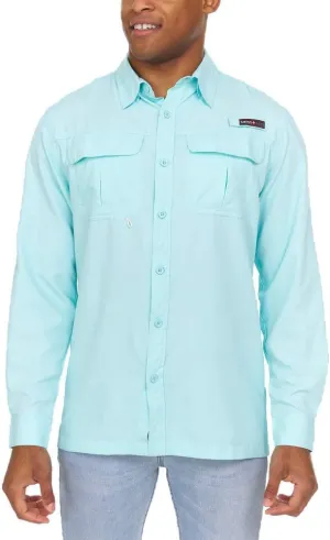 Swiss Alps Mens Long Sleeve Fishing Shirt