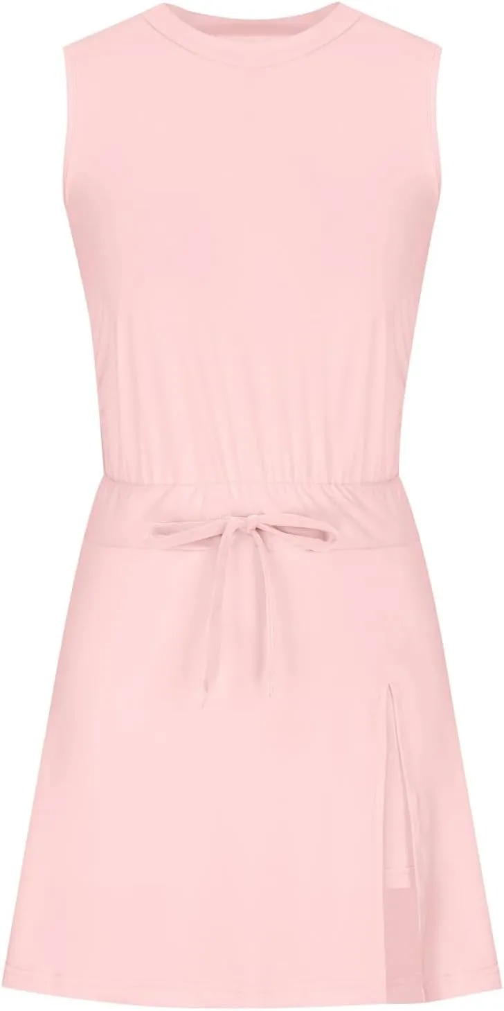 Tennis Dress with Shorts, Active Rompers Dress Golf Dresses, Skort Dress, Workout Dress, Athletic Athleisure Sets