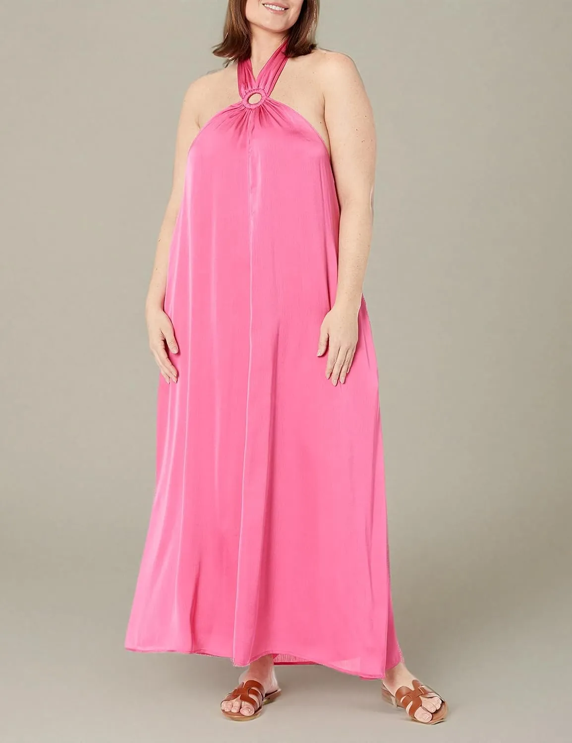 The Drop Women's Shaana Halter Neck Maxi Dress